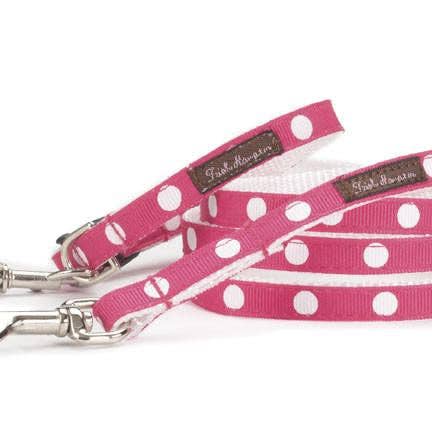 Tekopp Hot Pink/Hvid Dot Krave/Sele/Bly - 107 for engroshandel hos Trish Hampton