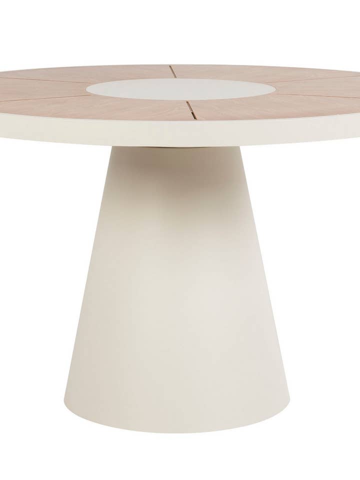 Runder Aluminium-Außentisch 122x122x77 cm für den Großhandel von Aria Outdoor - GARPE GROUP - GARCÍA PÉREZ Y CÍA S.L.