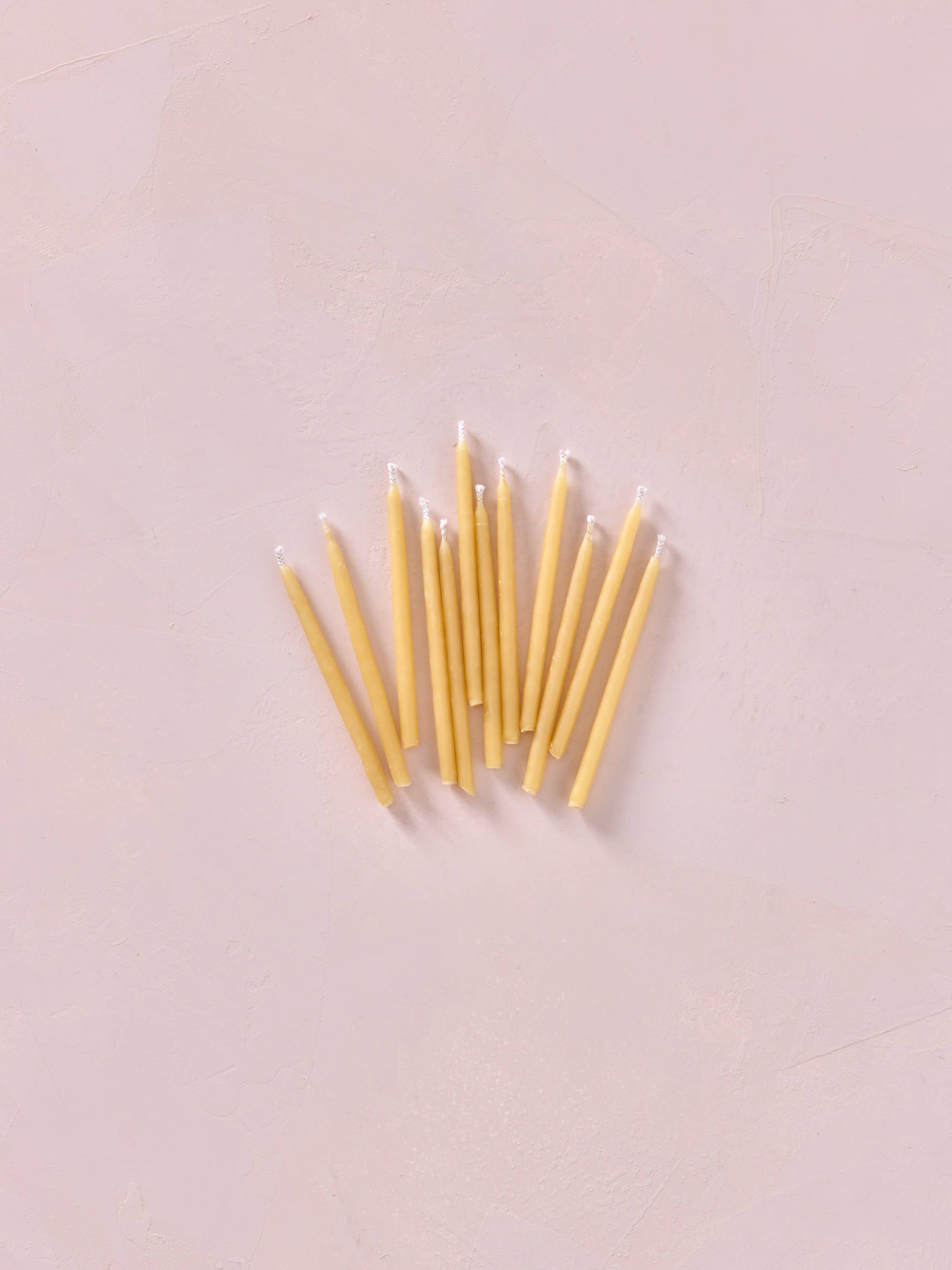 Hand-dipped Beeswax Birthday Candles | Natural for wholesale on Faire4