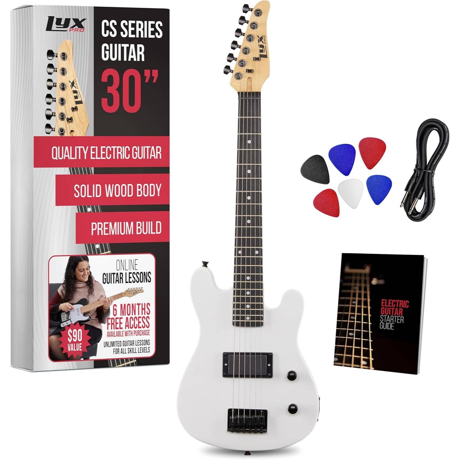 LyxPro – wholesale Musical instrument – CS 30” Beginner Electric Guitar Kit with Guitar & More!8