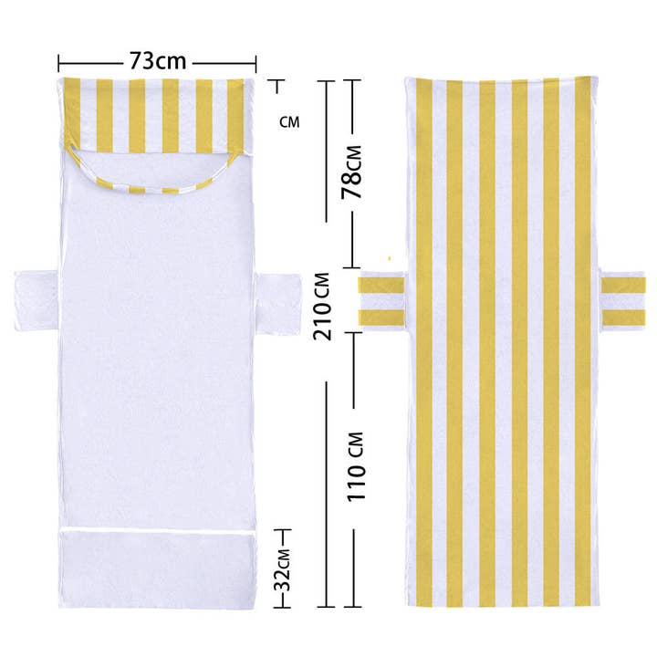 pinkblu02 – Engroshandel Strandhåndklæde – Mode Casual Stribet Geometriske Strandhåndklæder8