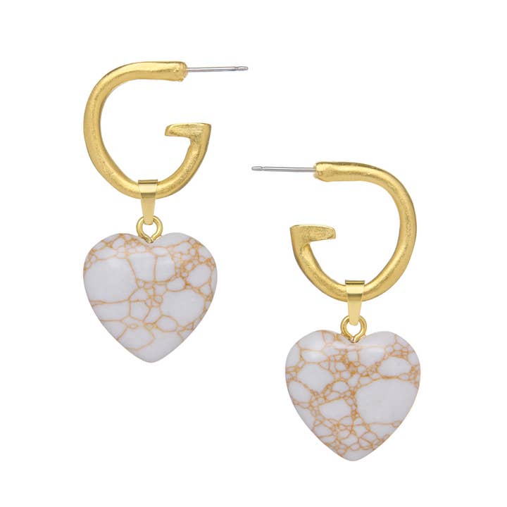 Susan Shaw - Wholesale Dangle Earrings - Gigi Heart Earrings 6