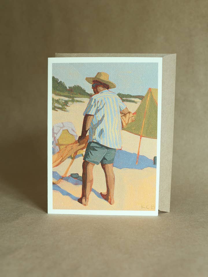 Setting Up Camp | A6 Card + Envelope for wholesale by Katherine Corden Art