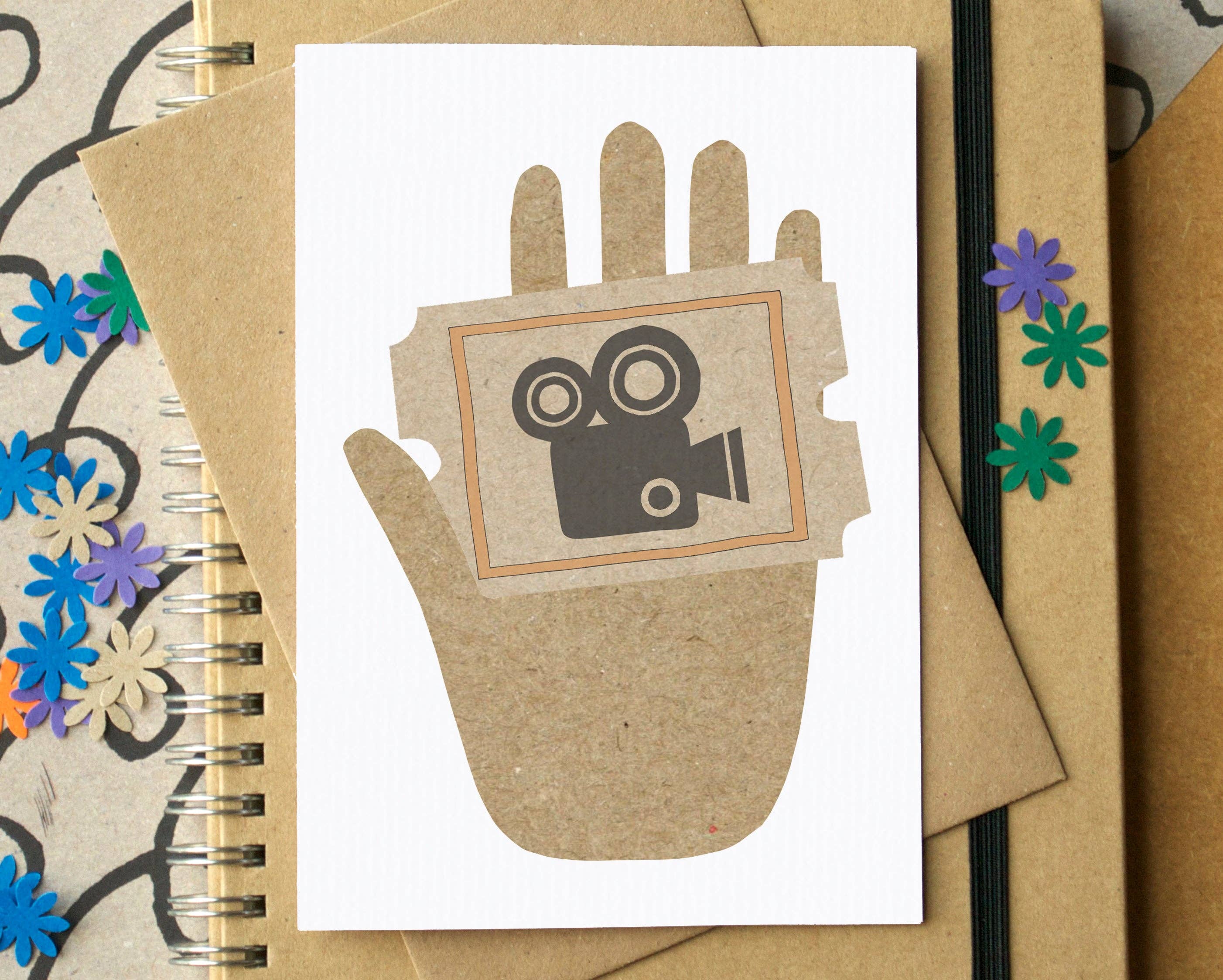 Becka Griffin Illustration – wholesale Everyday greeting card – Cinema Ticket Card for Unwrappable Gifts0