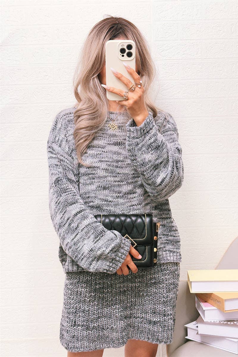 Mccolin – wholesale Set med topp och kjol - Dam – Mysigt stickat kjolset4