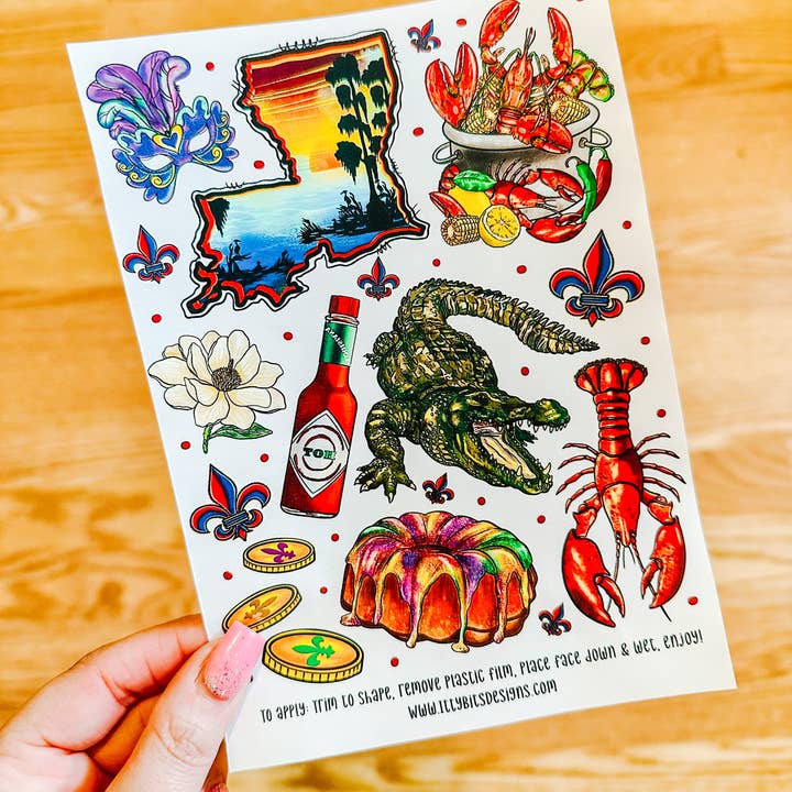 Itty Bits Designs – wholesale Tillfällig tatuering – New Orleans Louisiana Temporära Tatueringar0