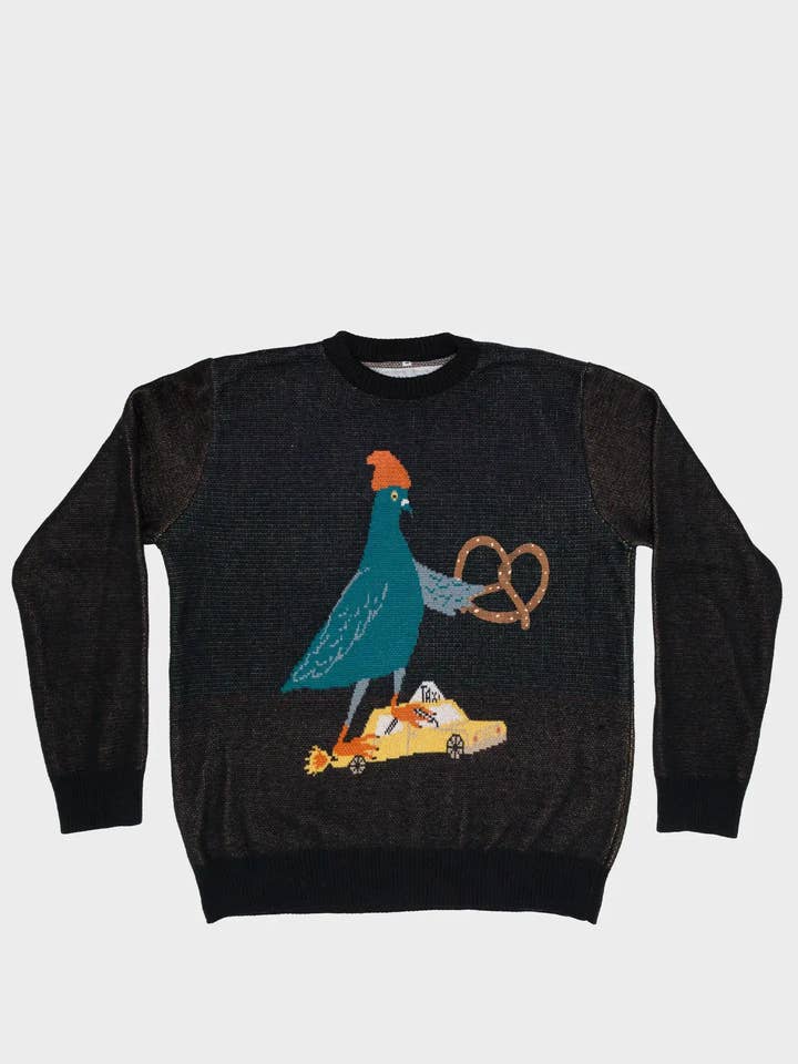 Black Cotton Sweater - Pigeonista for wholesale by Min & Mon