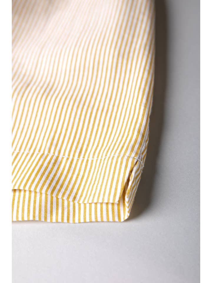 Lyn Striped Short | Ochre Yellow for wholesale on Faire4