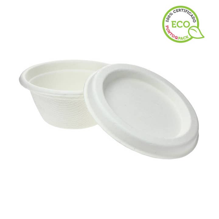 PUNTOQPACK - Wholesale Food storage container - Fiber Tub With Compostable Lid (65Ml)0