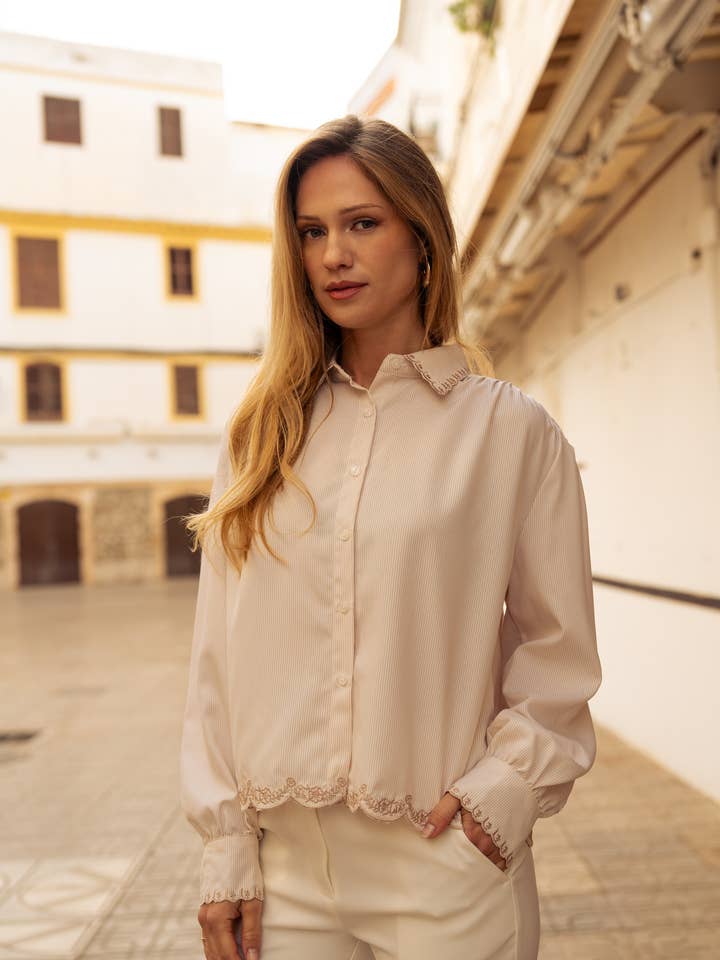 Striped shirt CH391 for wholesale by LULUMARY