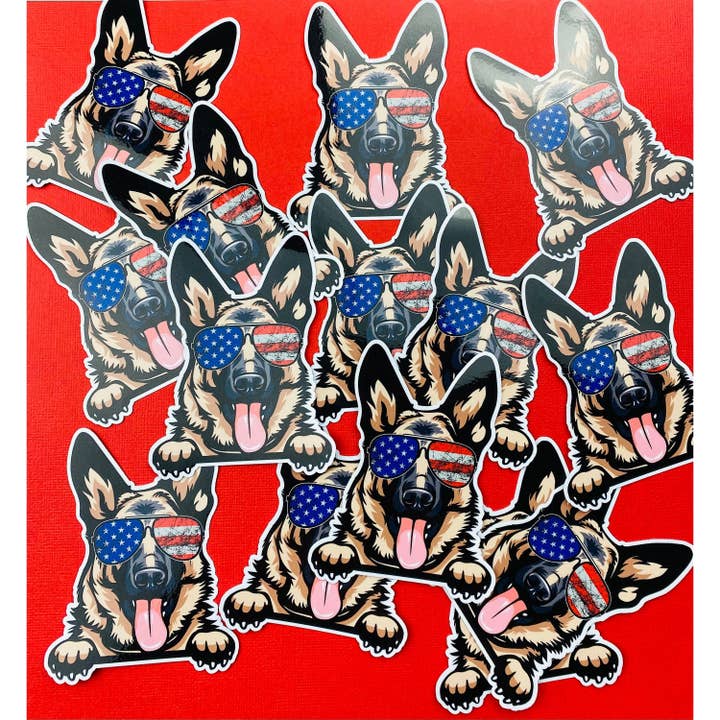 Otto's Grotto - Wholesale Sticker - K9 Sticker German Shephed Paws Sticker Cute GSD Dog Decal