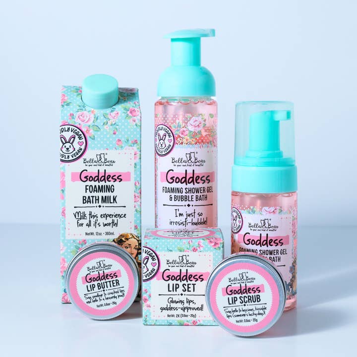 Bella & Bear - Wholesale Lip Scrub/Polish - Goddess Lip Set | Lip Scrub & Lip Butter | Gift Set