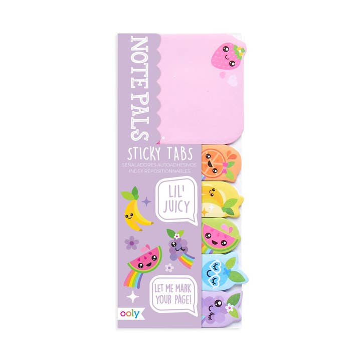 OOLY - Wholesale Sticky Notes - Note Pals Sticky Tabs - Lil' Juicy (1 Pack)