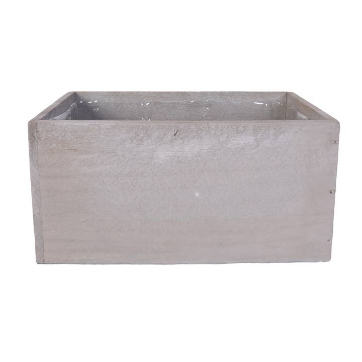 SWS BASKETS AND HOME DECOR - Wholesale Plantenbak - Houten plantenbakken met voering Bloemaccessoires 9,25X5,753