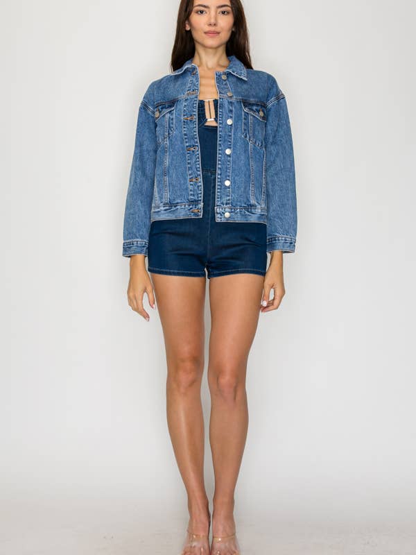 Giacca Trucker in Denim di Celine per la vendita all'ingrosso da parte di Machine Jeans