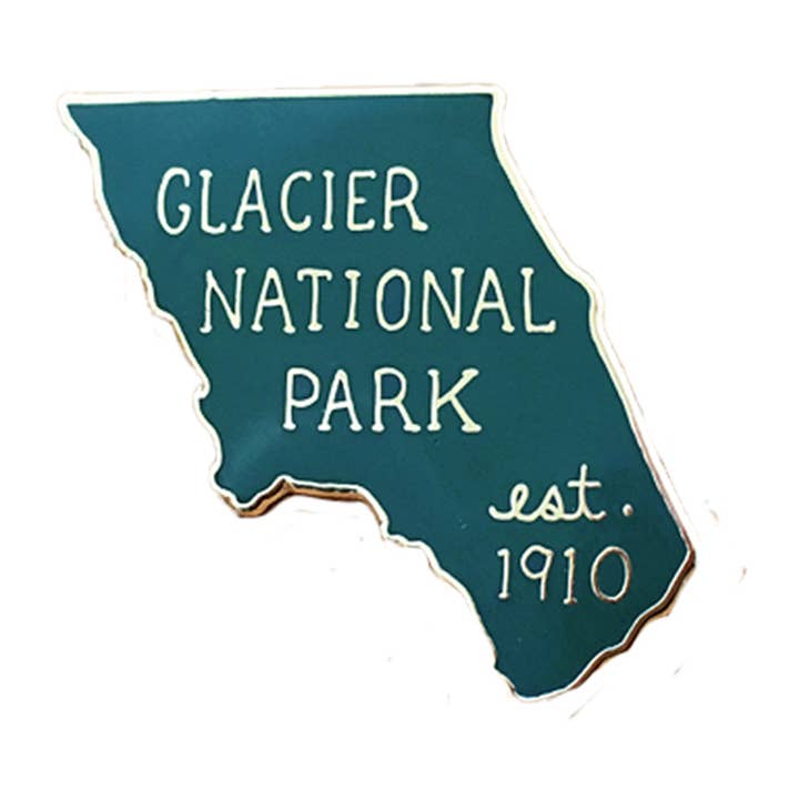 Glacier National Park Enamel Pin for wholesale by Noteworthy Paper & Press
