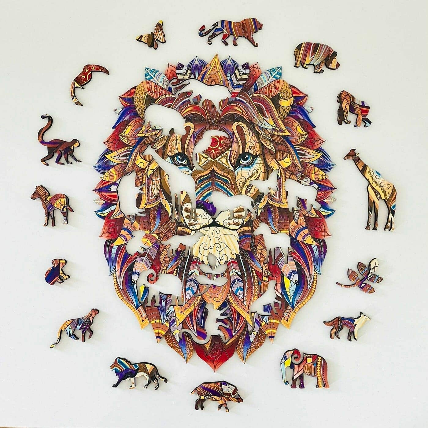 Lubiwood - Wholesale Puzzle - Adult - Mighty Lion Jigsaw A4 Premium Box6