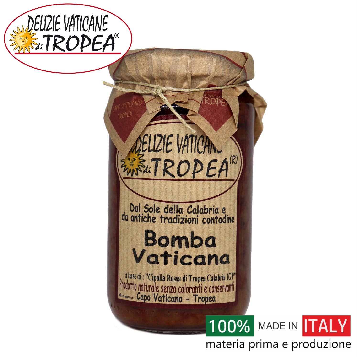 DELIZIE VATICANE DI TROPEA - Wholesale Sauce - Vatican Bomb - Calabrian Hot Sauce -180gr0