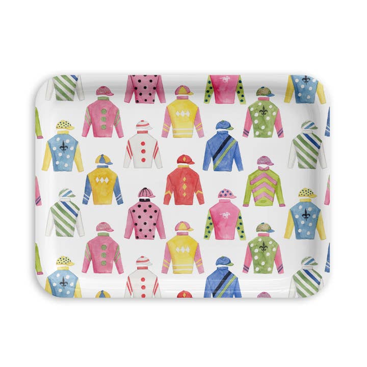 Bandeja de Servicio Off To The Races: Tres Tamaños, Derby de Kentucky para venta al por mayor de The Muddy Dog