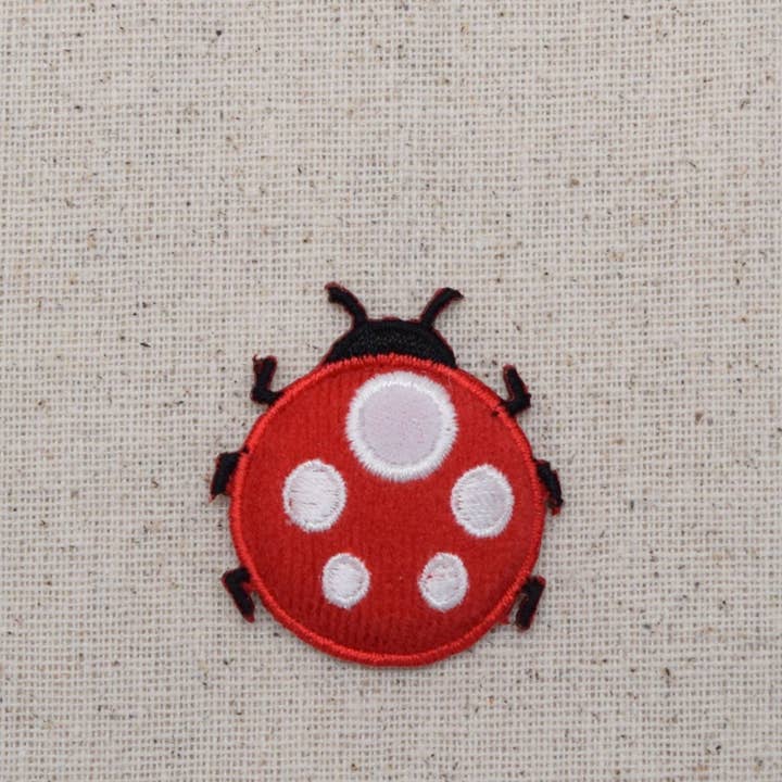 Red Ladybug - Puffy - Iron on Applique - Embroidered Patch - 1123471 for wholesale by Wholesale Applique