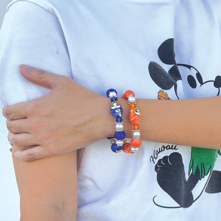 Fiona Accessories - Wholesale Beaded Bracelet - Nesting Doll Beaded Bracelet, Russian Porcelain Jewelry Gift2
