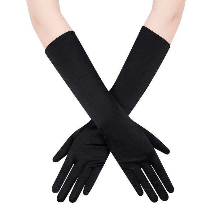 Floris Linens – Großhandel Handschuhe – Damen – Lange Satin-Braut-Handschuhe