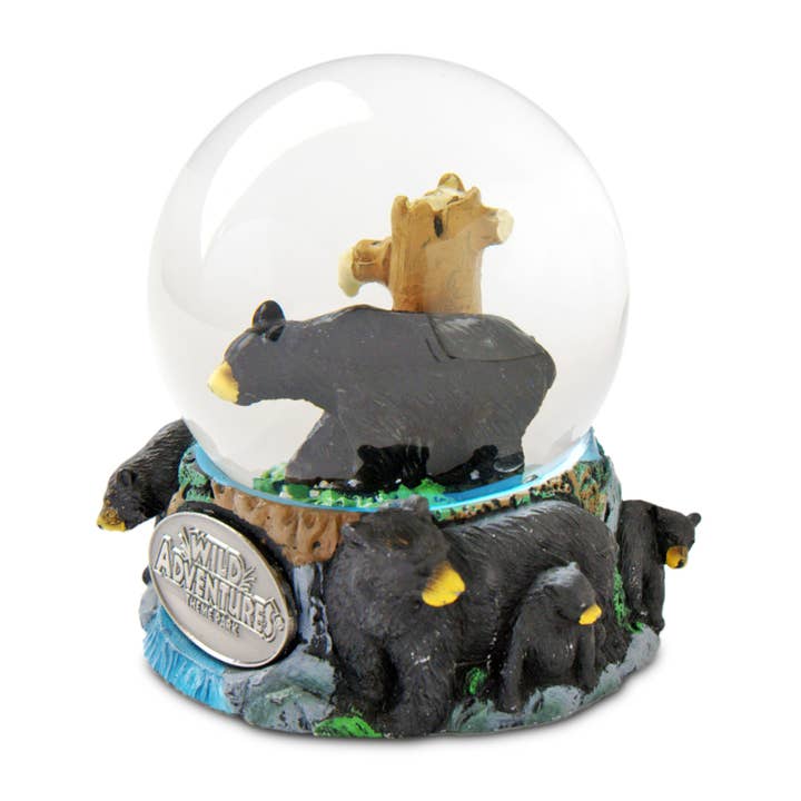 Black Bear 65mm Snow Globe {Customization Required} for wholesale by Animals Forever, Inc