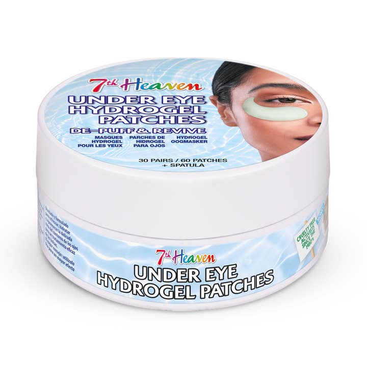 7th Heaven Under Eye Hydrogel Patches - Brightening & De-Puffing, Jar of 30 Pairs for wholesale by 7th Heaven