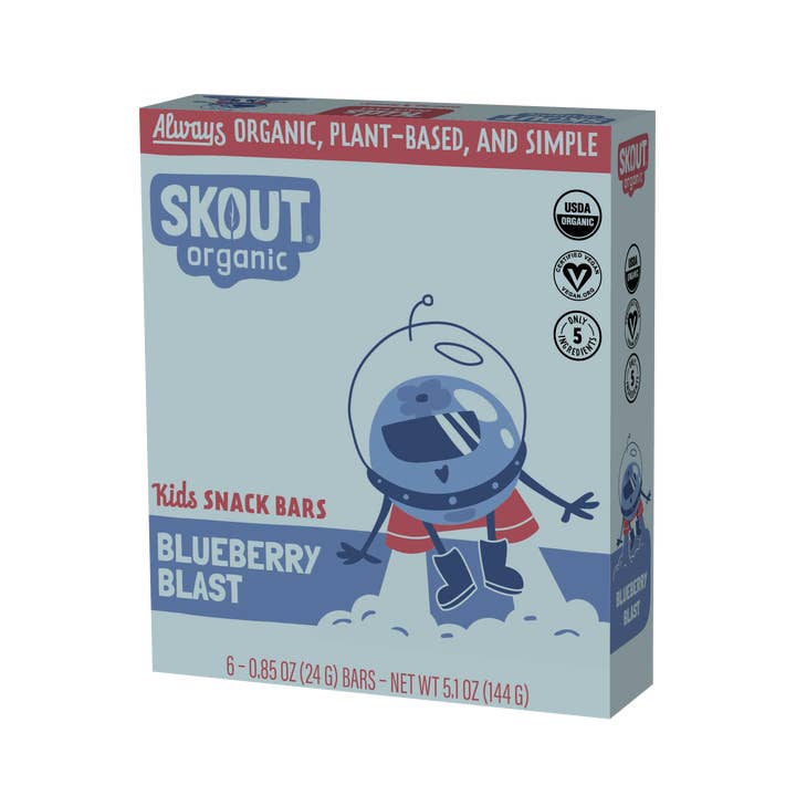 Skout Organic – wholesale Snack bar – Skout Organic Blueberry Blast Kids Snack Bar | Nut-Free