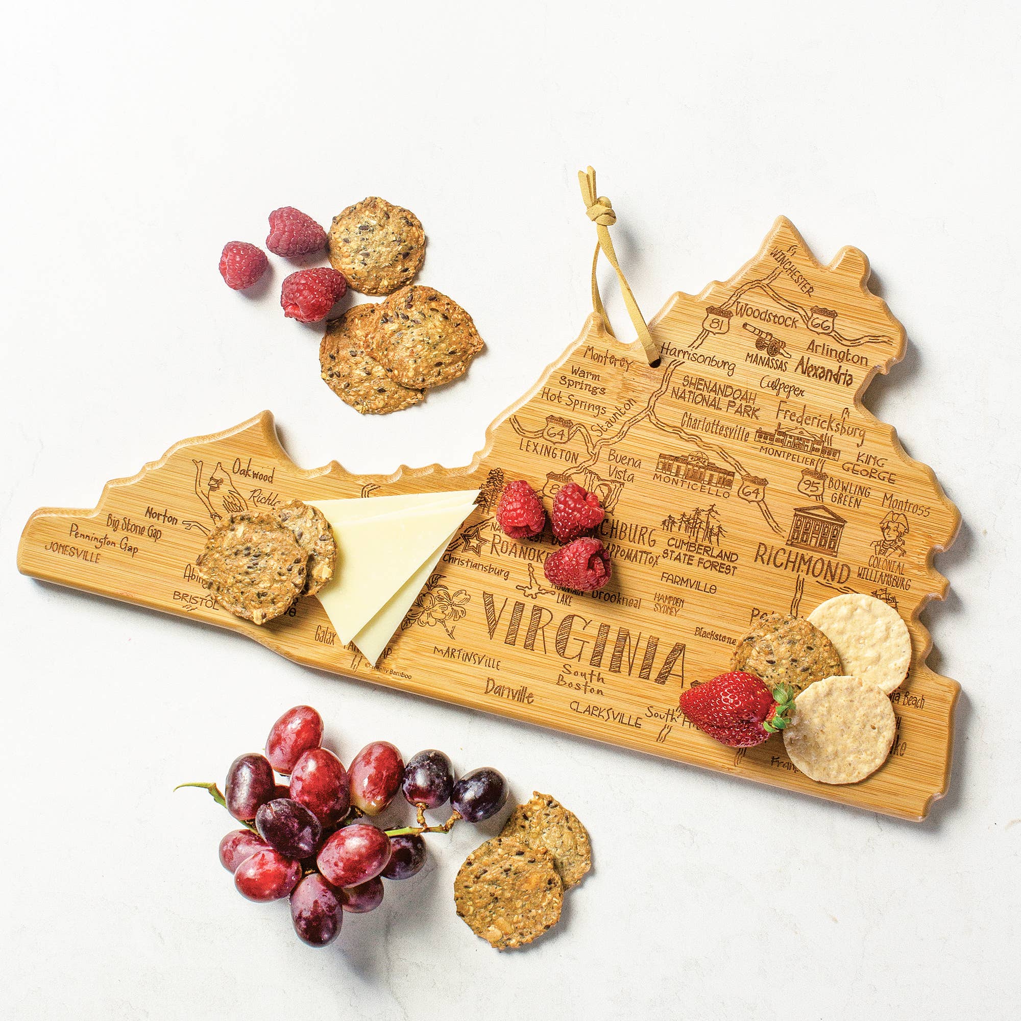 Totally Bamboo - Wholesale Cutting Board - Destination Virginia Cutting Board with Engraved Artwork1