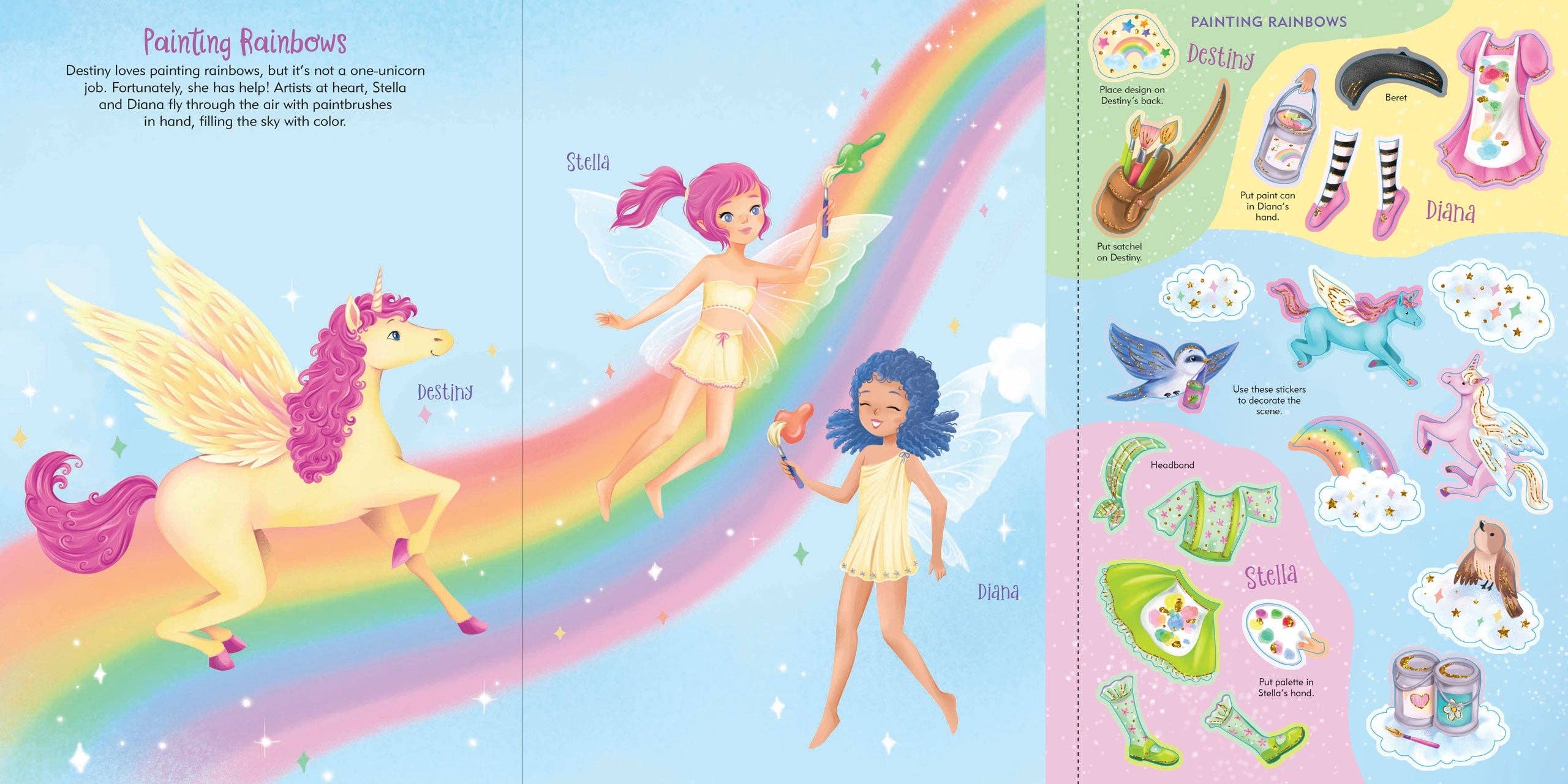 Peter Pauper Press - Wholesale Sticker - Kids & Baby - Unicorns Sticker Doll Dress-Up Book5