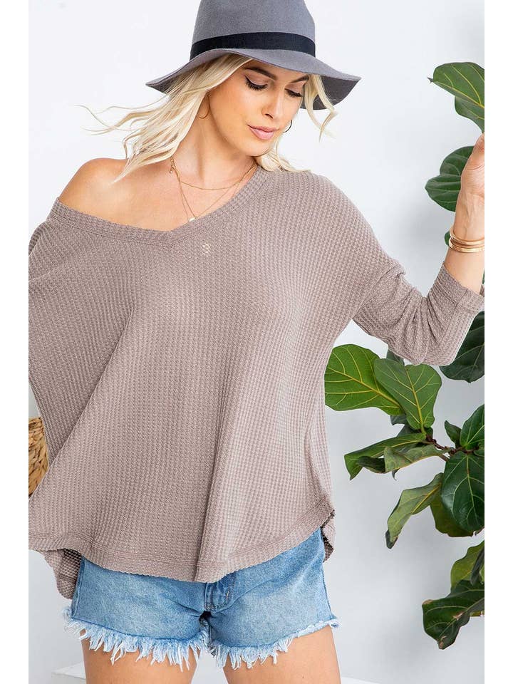 Sweet Lovely by Jen - Wholesale Knit Top - Women's - SW277 V NECK LONG SLEEVE DOLMAN45