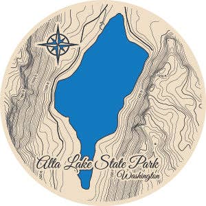 FP2098 - Alta Lake State Park, WA Printed Ornament (Standard) for wholesale by Fire & Pine