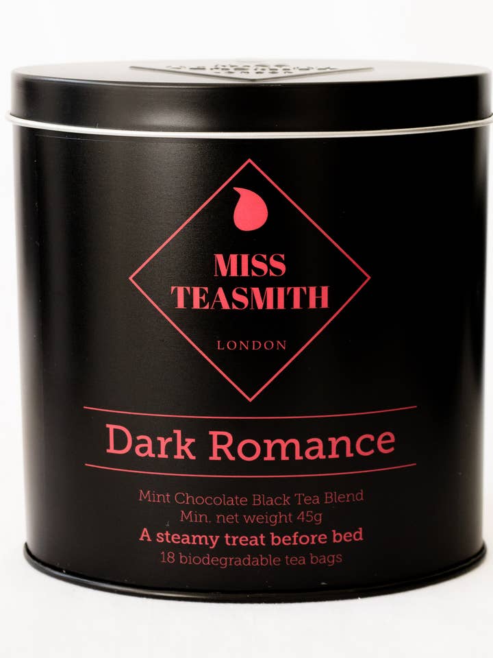 Dark Romance - Tin - Teabags - 18 Biodegradable Tea Bags for wholesale by Miss TeaSmith