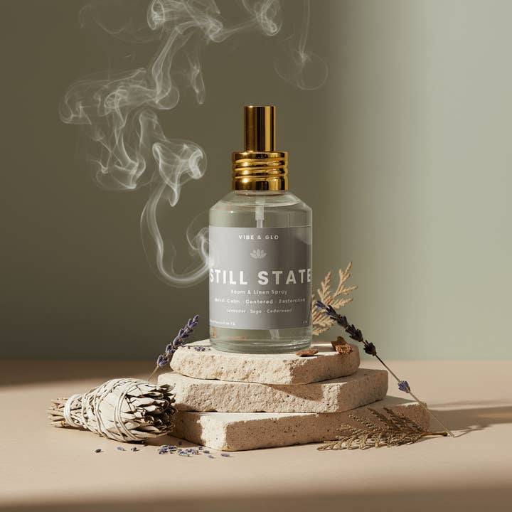 Still State – Lavender Herbal Room & Linen Spray for wholesale by Vibe & Glo Candle Studio