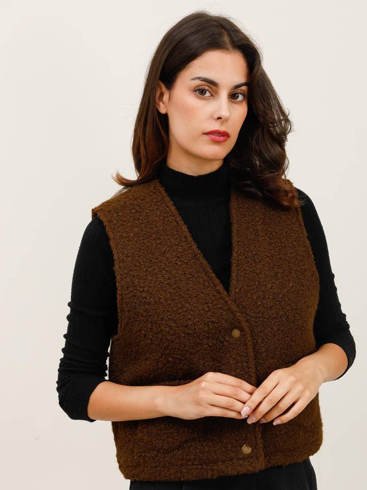 5857 LOOPED JACKET for wholesale by Daphnea