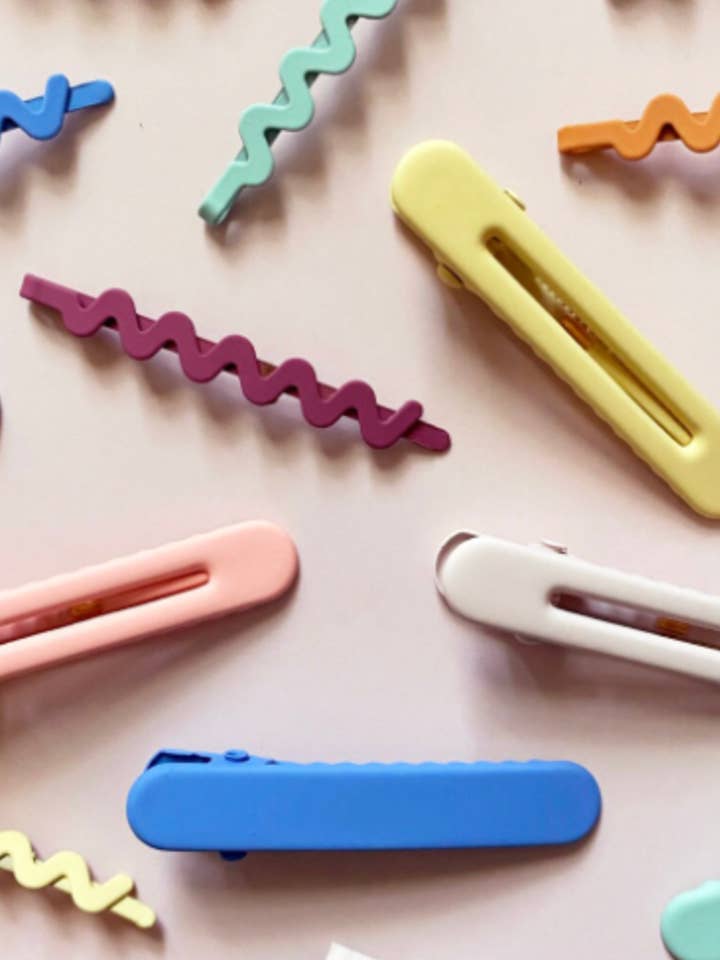 Small Colorful Color Pop Neon Hair Clips for wholesale by PopFizzCheers