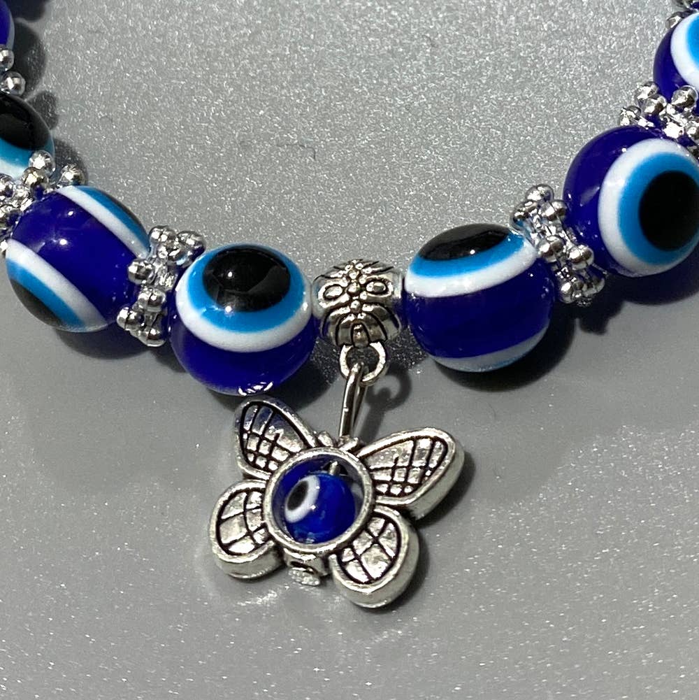 VIE - Wholesale Charm/Dangle Bracelet - 
Evil Eye Beaded Stretch Bracelet1
