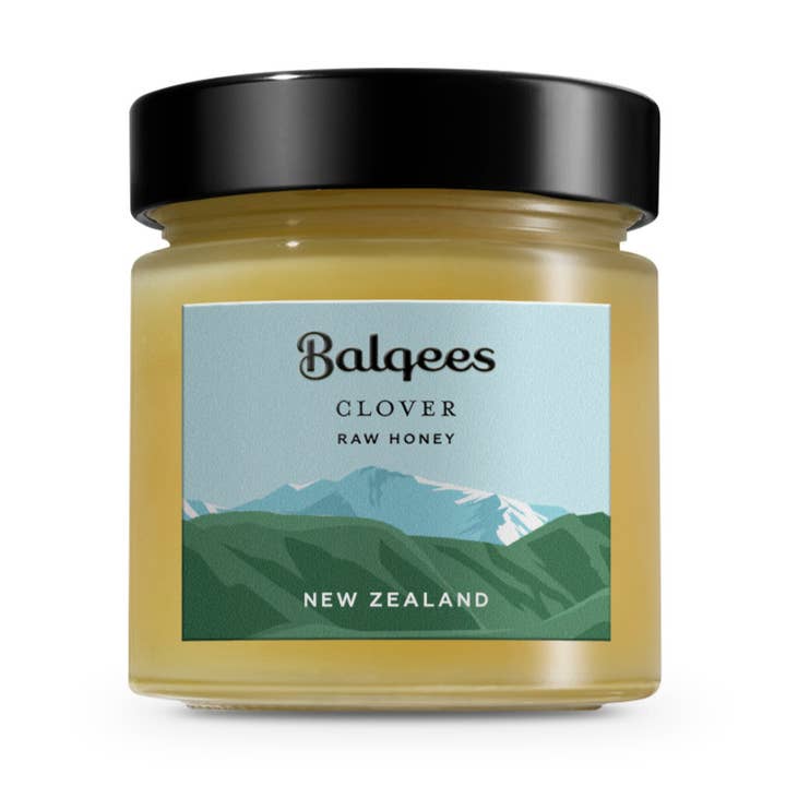 Raw New Zealand Clover Honey for wholesale by Balqees Raw Honey