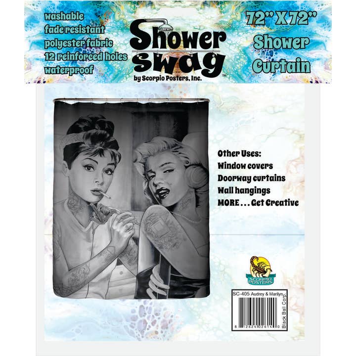 Scorpio Posters - Wholesale Shower Curtain - Shower Swag™ Shower Curtain - Audrey And Marilyn1