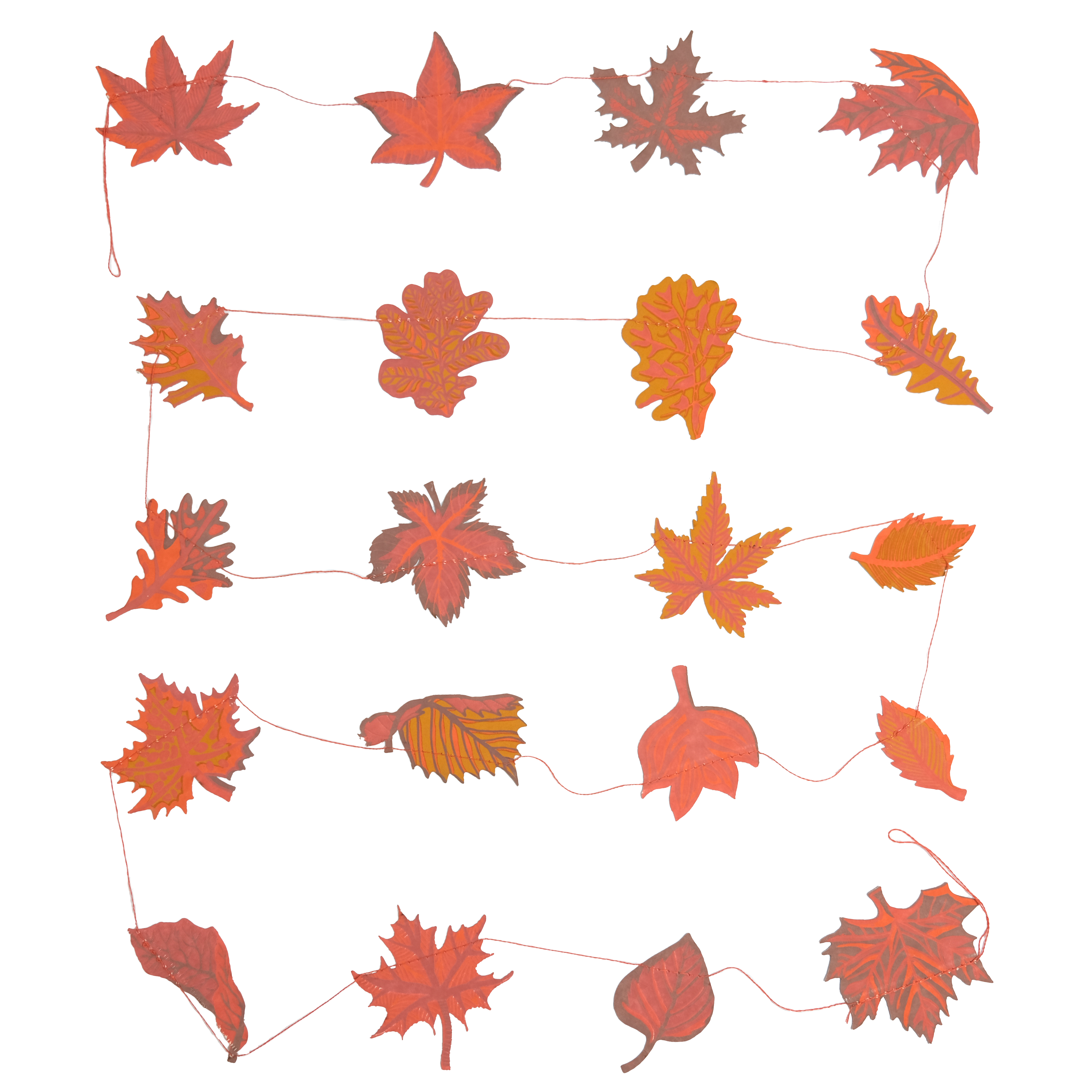 East End Press - Wholesale Bunting/Garland - Autumn Leaves Sewn Garland15