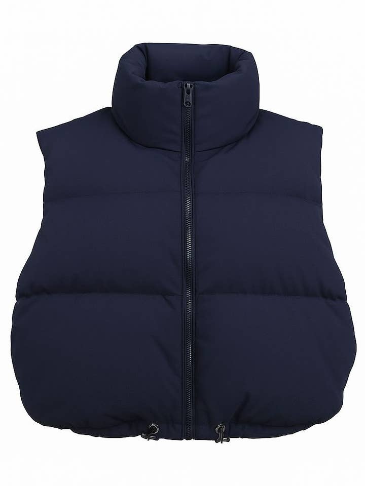 Bodywarmer Navy Blue voor wholesale door PINNED by K