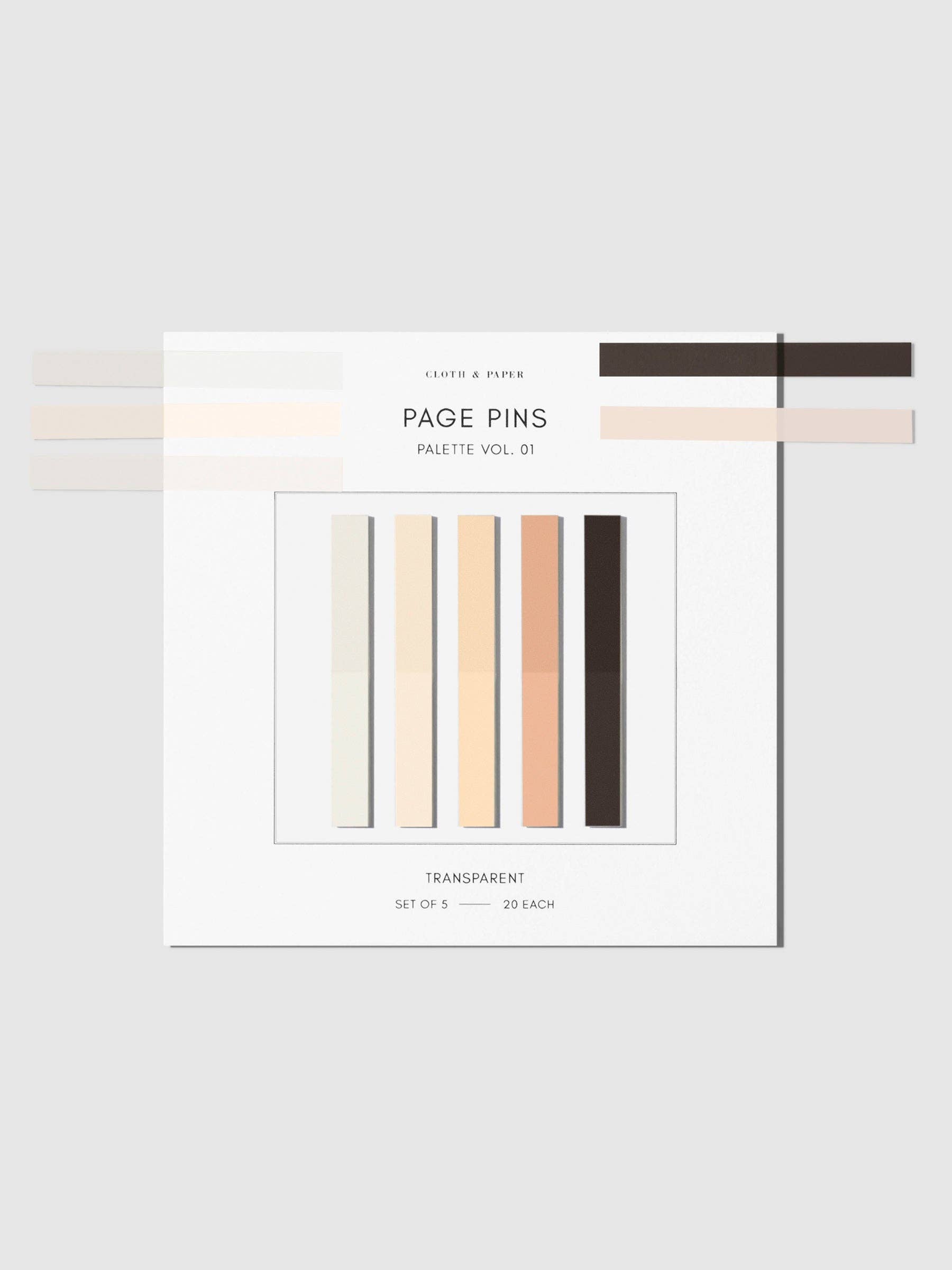 Cloth & Paper – wholesale Bokmärke – Page Pins1