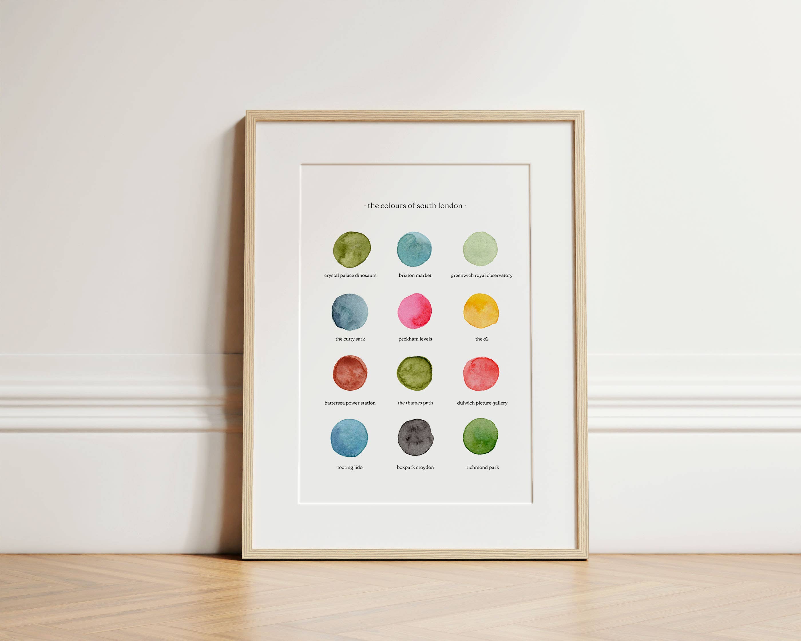 By Tilly – wholesale Art print – The Colours of South London Watercolour Print0
