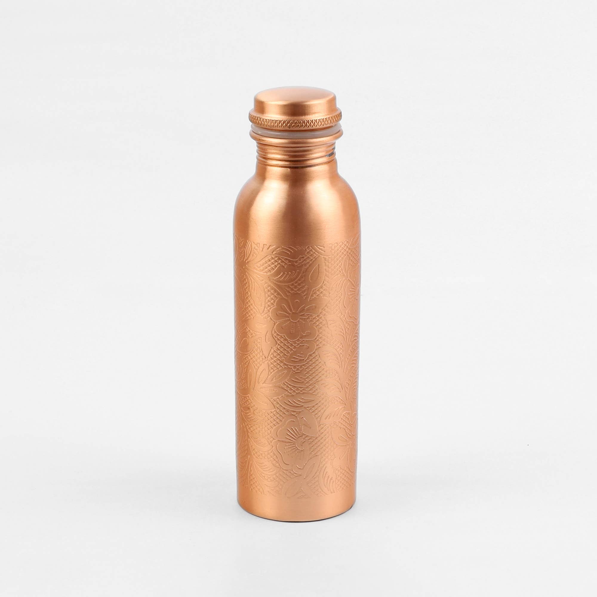 El'Cobre-Ecozonelifestyle - Wholesale Water Bottle - Flower Etching Copper Bottle - 500 ML