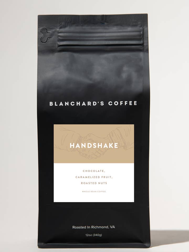 Handshake Direct Trade Full-bodied Sweet Coffee Beans for wholesale by Blanchard's Coffee Co.