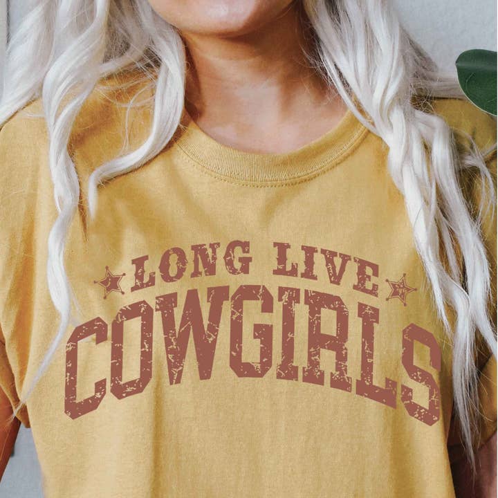 LONG LIVE COWGIRLS Graphic Tee for wholesale by BLUME & CO.