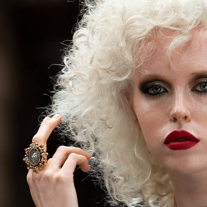 VSA Designs Inc. - Wholesale Cocktail/statement ring - Oval Cloister Sacred Heart Ring7