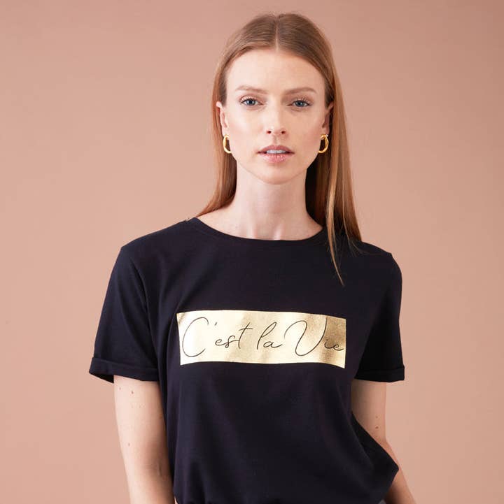 T-Shirt C'est LA VIE for wholesale by GUIMANOS