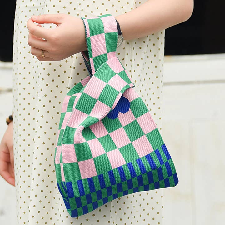 SMILING FACE PATTERN CROCHET HOBO HANDBAG PURSE_CWAB0883 for wholesale by ACCITY